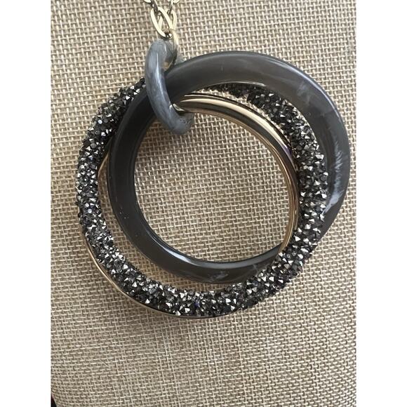 Vintage Rush By Denis And Charles Lucite Necklace. 42" - Picture 2 of 14